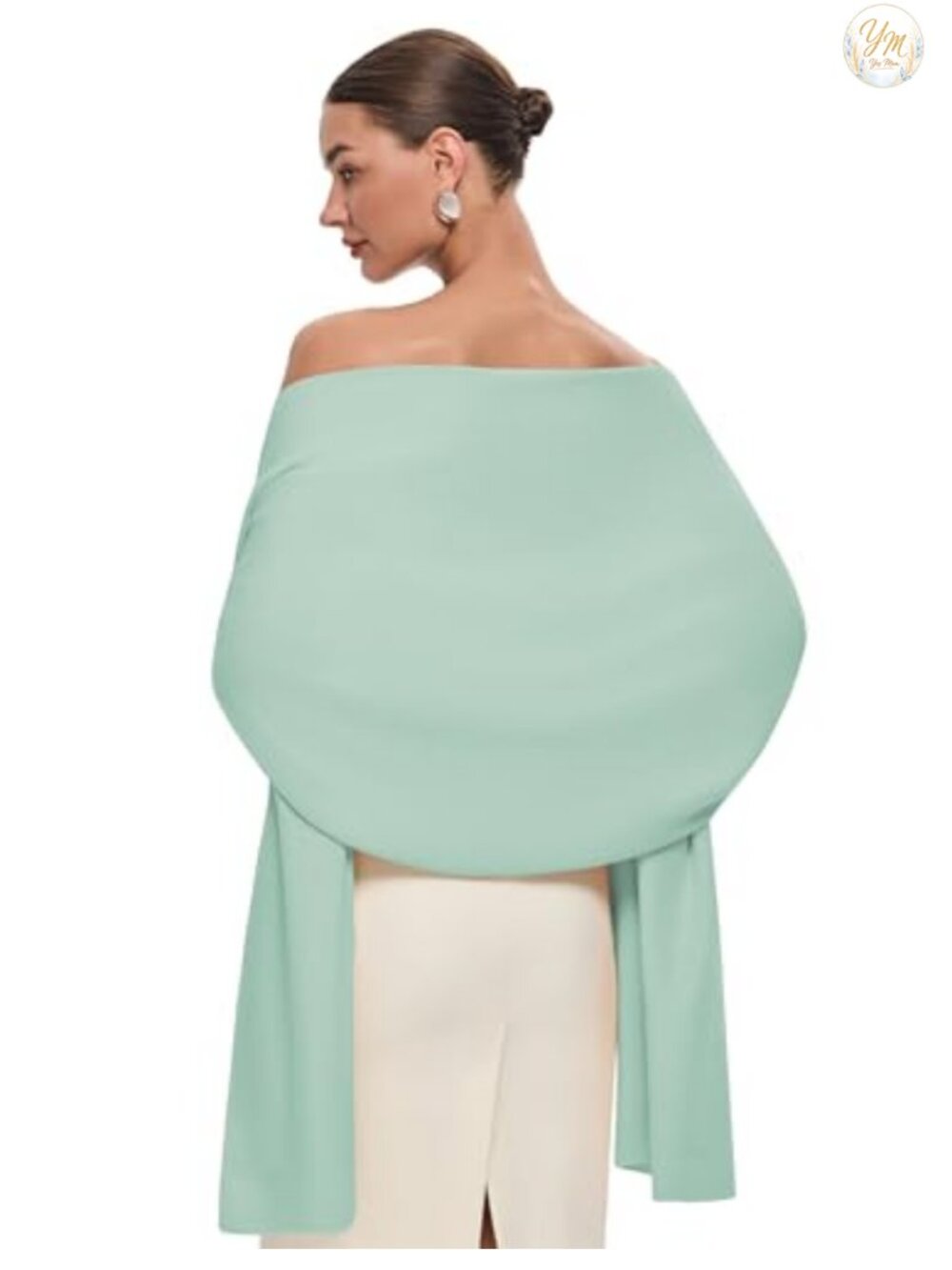 Pashmina Shawl Wrap Viscose Blend Large 79x26 Evening Bridal Winter Scarf